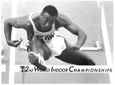 1989 Press Photo COLIN JACKSON British Hurdler Indoor Championship Budapest kg picture