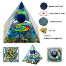 1pcs 5*5*5CM Orgonite Pyramid Ball，Chakra Energy Quartz Crystals Healing Reiki picture