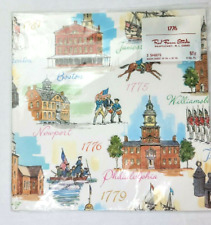 Red Farm Studios 1976 Americana Wrapping Paper Bicentennial Boston New England picture
