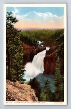 Yellowstone National Park-Upper Falls, Vintage Postcard picture