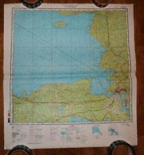 Authentic Soviet USSR Army Military Topographic Map Sault Ste Marie Michigan USA picture