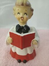 Vintage Orion Christmas Choir Girl Boy Ceramic Figurine picture