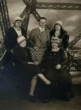 Eiffel Tower Group Antique RPPC picture