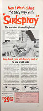 Vintage 1953 Sudspray Marvelous Dishwashing Faucet Ruth Hampton  Print Ad Art  picture