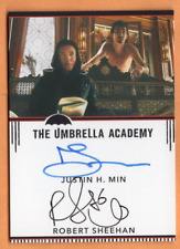 Umbrella Academy 2024 Expansion Dual Autograph Justin Min and Robert Sheehan picture