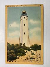 Vintage Old Lighthouse Cape Henry VA 1791 Postcard Circa 1920 to 1930's  picture