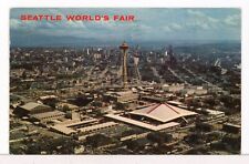 1962 - Aerial View, Space Needle & Seattle Center, Seattle World's Fair Postcard picture