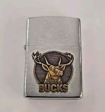 Vintage 1991 Zippo Cigarette Lighter W Marlboro Bucks Logo - Unused picture