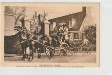 Vintage Postcard Williamsburg Virginia Colonial Coach at the Governor's Palace picture