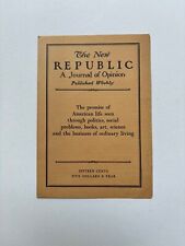THE NEW REPUBLIC (Magazine) circa 1925 promotional brochure PUBLISHING EPHEMERA picture