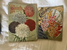 Antique Original Seed Catalog Lot of Two From 1907/1915 Color Covers picture