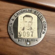 Vintage J & L Steel Pittsburgh Works Employee ID Badge Jones & Laughlin picture