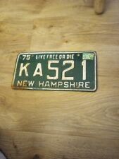 Vintage New Hampshire 1975 Number Plate picture