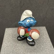 20419 Boxer Smurf 2” Vintage 1980 Smurf Figurine Peyo Hong Kong picture