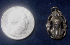 Vintage Sterling Silver Scapular Medal picture