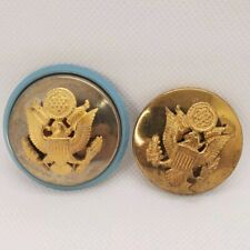 2 US Military Hat Pins Brass, copper composition picture