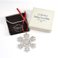 1976 Gorham STERLING SILVER Annual Snowflake Christmas Ornament * G76-022 picture