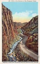Loveland Estes Park CO Colorado Hwy 34 Big Thompson Canyon Pass Postcard Y10 picture