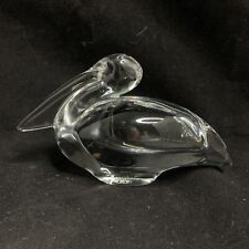 Baccarat Crystal Pelican  Figurine 5” Signed France picture