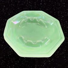 Vintage California Pottery 1980s Green Luster Glow Ashtray Dish USA Marked B804 picture