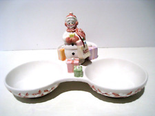 AVON Mrs. Claus Off White Ceramic Candy/Nut Platter picture
