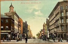 Harrisburg PA Main Street Scene Cigar Store Antique Pennsylvania Postcard c1910 picture