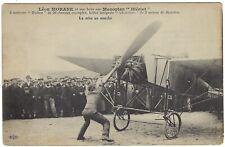 French Early Aviation Postcard, Pioneer Leon Morane, Preparing for Flight B5A picture