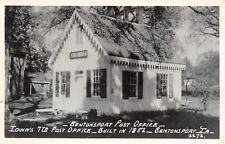 Bentonsport Iowa~Post Office~b1852~Antique Store~1950s Real Photo Postcard~RPPC picture