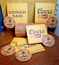 Coors Banquet Beer Coaster's ... 5 Lot picture