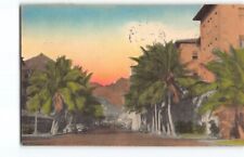 Pre-War Honolulu Hawaii Bishop St. near Harbor~Sunny Scenes H-166 Postcard -H6 picture