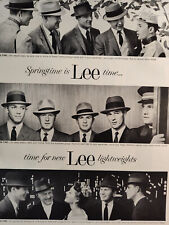 1957 Esquire Original Art Ad Advertisement LEE Lightweight Spring HATS picture