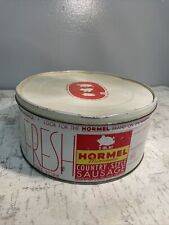 Vintage Fresh Hormel Minnesota country style sausage tin Austin 5 pound size  picture