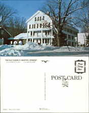 The Old Tavern Grafton Vermont VT winter scene snow unused old postcard picture