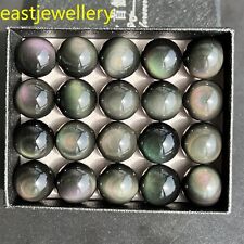 20pcs Wholesale Natural colorful obsidian ball quartz crystal 15mm+ Sphere +box picture