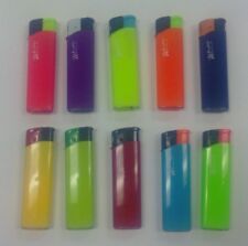 SET OF 10 WINLITE NUEVO LIGHTER ASSORTED COLORS - ADJUSTABLE FLAME & REFILLABLE picture