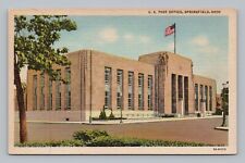 Postcard US Post Office Building Springfield Ohio OH 172 picture
