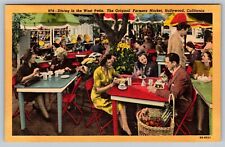 West Patio Farmers Market Hollywood CA California PostCard  - C7 picture