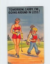 Postcard Tomorrow, Caddy, I'm Going Around In Less with Humor Comic Art Print picture
