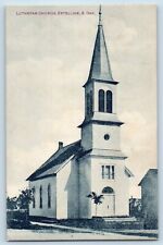 Estelline South Dakota SD Postcard Lutheran Church Exterior View c1910 Vintage picture