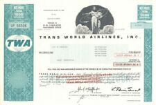 Trans World Airlines, Inc. (TWA) - Aviation Stock Certificate - Famous Commercia picture