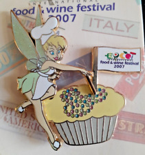 WDW Epcot International Food & Wine Festival 2007 Tinker Bell Pin~57069~NEW CARD picture