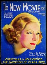 J. Erbit COVER ONLY New Movie Magazine December 1930 Greta Garbo picture