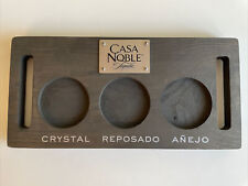 Wooden Casa Noble Tequilla Flight Tray, 3 Drink Tray picture
