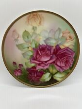 Antique Sevres Bavaria Monte Carlo Roses Handpainted 7.5” Plate • A. Greiner picture