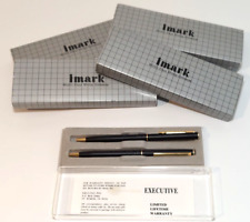 Vintage Lot of 10 IMark Executive office Pens Cross style Ballpoint ink 5 cases picture