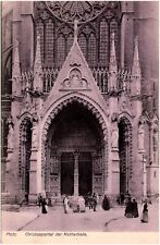 Christusportal der Kathedrale Metz France Cathedral 1910s German Postcard Photo picture
