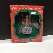 Gloria Duchin “Love The Wine You’re With” Collectible Christmas Ornament NIP picture