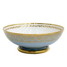 Manufacture de Sevres Blue Agate Porcelain Bowl Compotiers Rond Unis 1832 picture