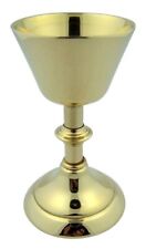 Sacred Vessel Container High Polished Brass Holy Wine Goblet 0.8 Ounce Chalice picture