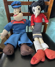 Popeye and Olive Oyl Vintage Collectible Dolls (18 Inches Tall) picture
